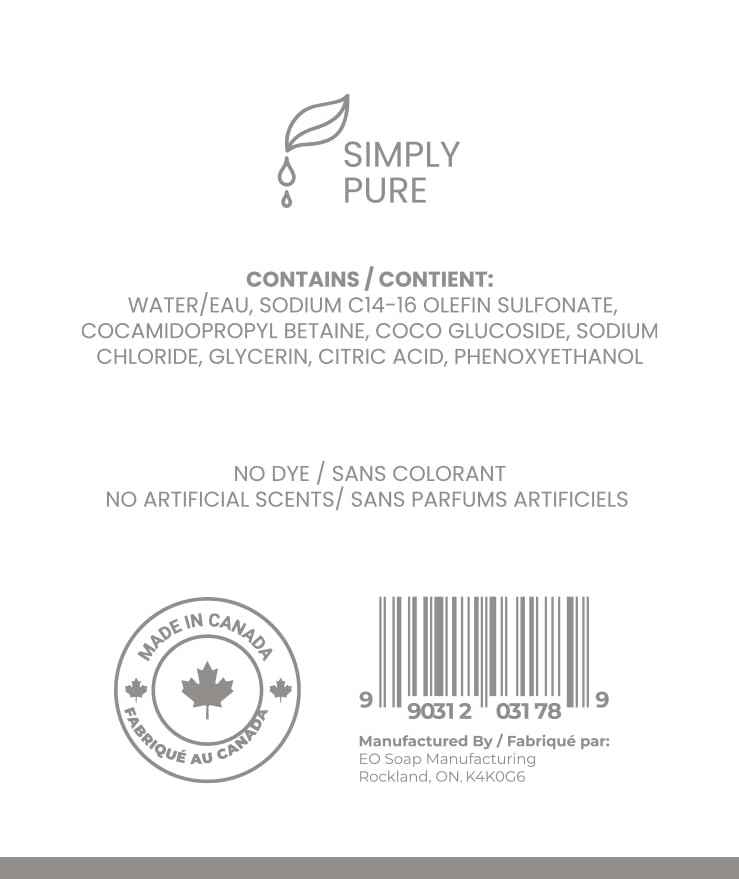 Luxury Liquid Hand Soap - Unscented Hand Wash - Gentle Hand Soap with Aloe Vera - Handsoap for Bathroom & Kitchen - Moisturizing Hand Soap, Simply Pure Scent (Unscented), 33.8 fl. oz.