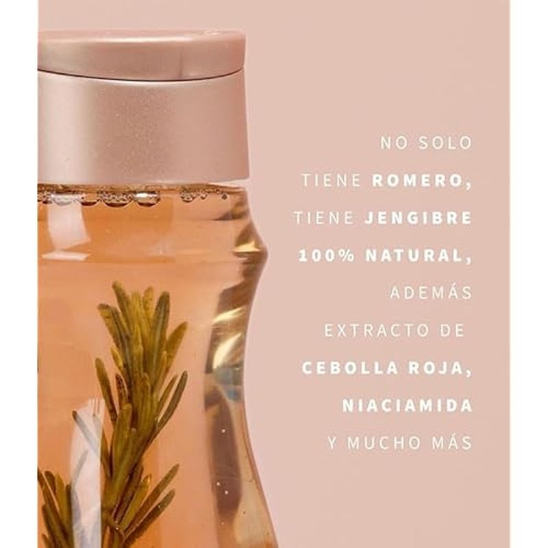 Milagros Shampoo y Acondicionador Herbal - Romero, Jengibre y Arroz 100% natural | Combate caida del cabello y promueve su crecimiento.