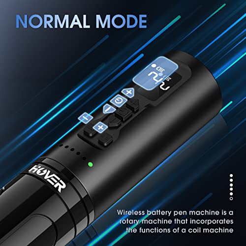 INKin Wireless Tattoo Machine, Professional Tattoo Pen, Hover Coreless Tattoo Gun with 1800mAh Battery Power LED Display Cartridge Battery Pen Great for Dot, Lining, Shading Work