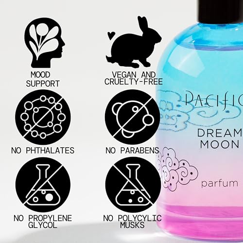 Pacifica Dream Moon Spray Perfume 2 fl oz ? Bergamot, Pink Rose, Vanilla, Sandalwood & Patchouli ? Clean, Vegan & Cruelty-Free Natural Perfume