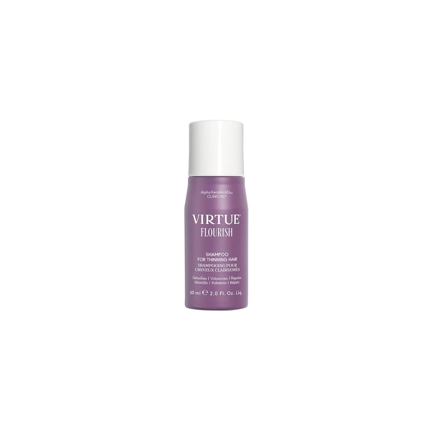 VIRTUE Flourish Shampoo - Sulfate Free Volumizing Formula for Thinning Hair | Detoxifies & Repairs Color-Treated Hair