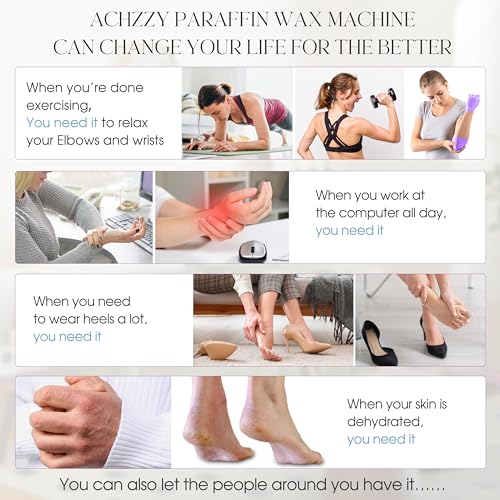 Paraffin Wax Machine for Hands and Feet, 4000ml Paraffin Bath, Paraffin Wax Warmer with Refills, Nourishing and Moisturizing, Professional-Grade Spa Treatment for Soft and Smooth Skin