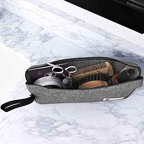 Striking Viking Grooming Kit - Premium Care Products for Men with Beard Shampoo, Oil, Balm Butter, Brush, Wooden Comb, Mustache Scissors & Toiletry Bag