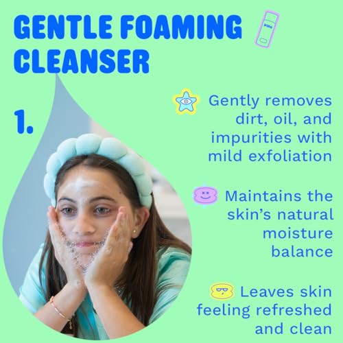 Pipa Skincare Daily Glow Bundle for Kids & Tweens ? Smooth Operator Moisturizer, Squeaky Clean Cleanser & Cute Pouch for Gentle, Hydrating, and Effective Daily Skincare - Kids Skin Care Gift Set