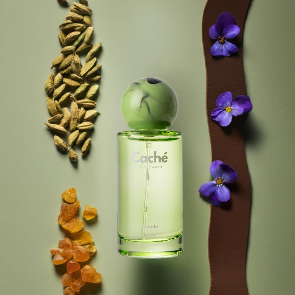 Santalé by Caché – Cardamom, Violet, Sandalwood, Cedar, Leather, Amber, Eau de Parfume, 50ml
