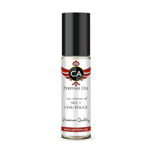 CA Perfume Impression of No:1 L'eau Rouge for Women Fragrance Oil Floral Fruity Scent Long Lasting Perfumes for Women Travel Size TSA Ready Mini Parfum Body Oil Roll-on 0.33 Fl Oz 10ml
