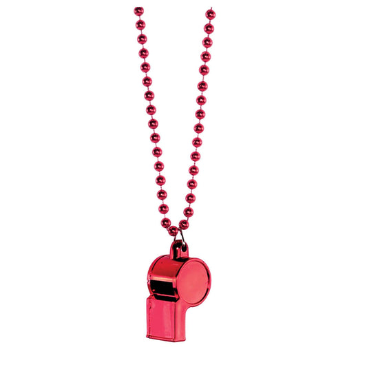 WHISTLE ON CHAIN RED (12/576)