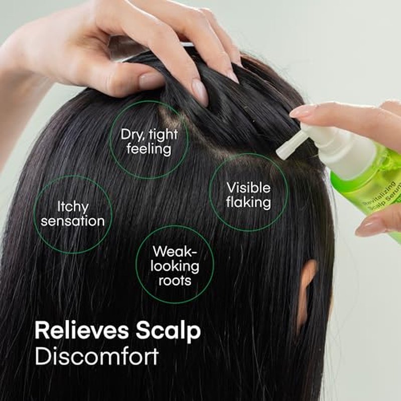 Scalp Serum for Hair Growth Spray ? Korean Vegan Treatment for Hair Loss, Thinning & Itchy Scalp, Non-Greasy, Lightweight Formula to Exfoliate Dandruff & Strengthen Roots ? For Men & Women (100 mL)