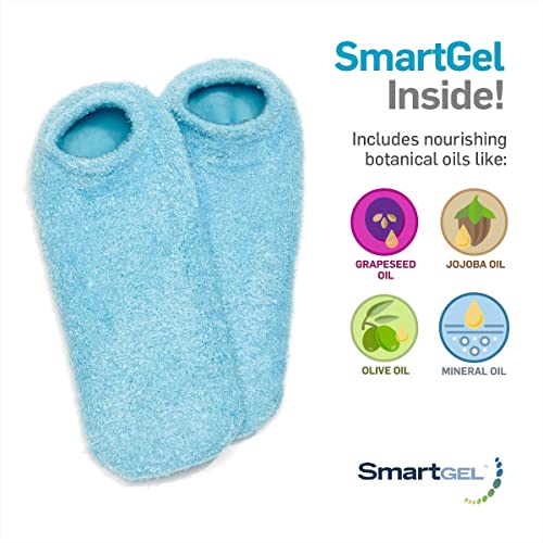 NatraCure Moisturizing Gel Booties and Gloves Set - (for Dry Skin, Dry Hands, feet, Cracked Heels, cuticles, Rough Skin, Dead Skin, use with Your Favorite lotions) - 155/175-AQ/RET - Color: Aqua