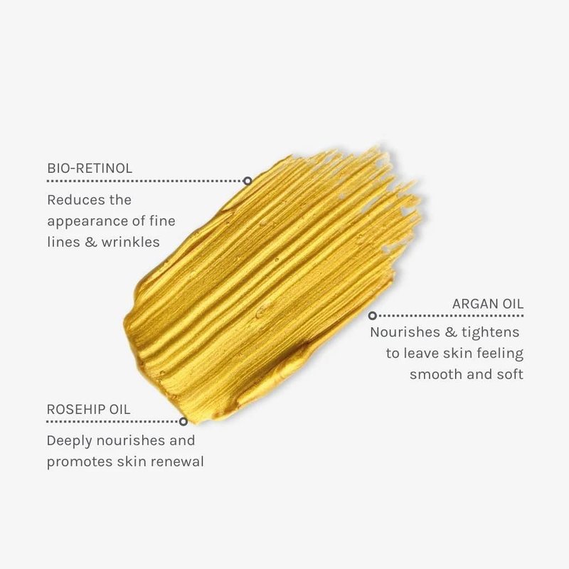 Evolve Organic Beauty - Natural Bio-Retinol Gold Face Mask | Small-Batch, Vegan Clean Beauty (2 oz | 60 mL) Packaging May Vary
