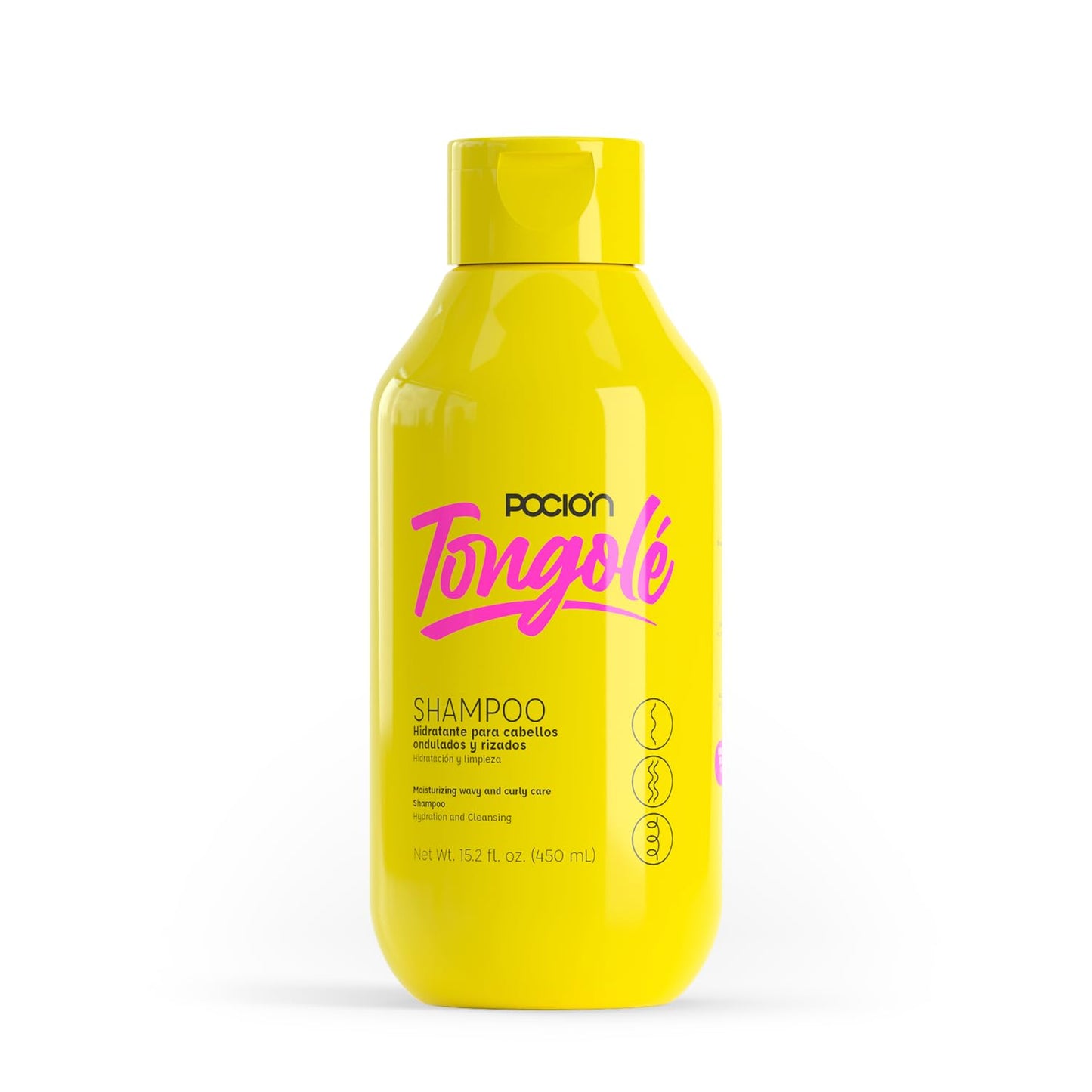 Nourishing Shampoo for Wavy & Curly Hair - La Pocion Tongolé | 15.2 Fl Oz (450 ml) Cleanse & Revitalize