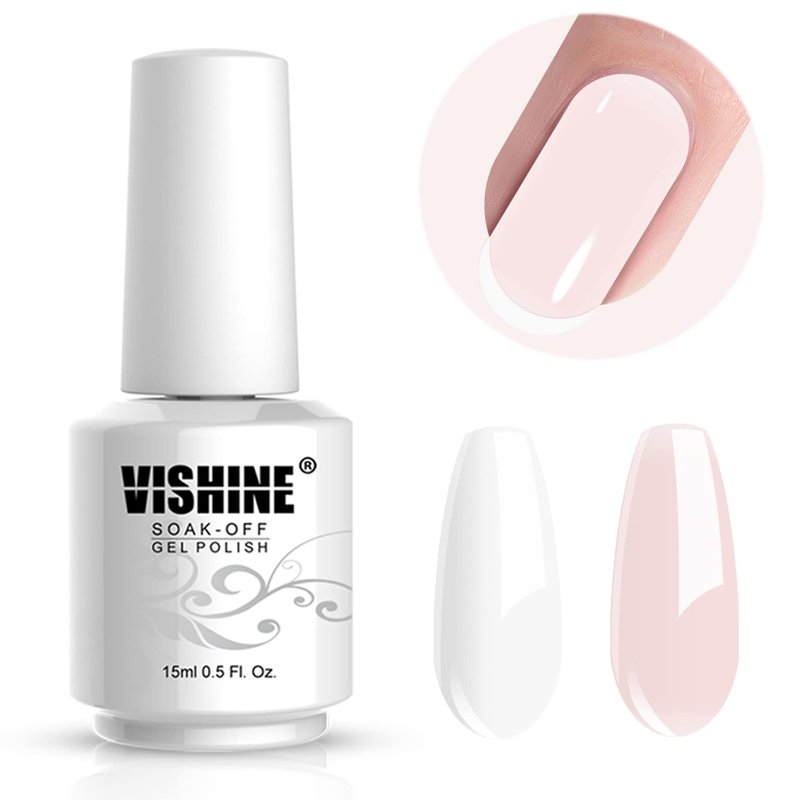 Vishine 2 Colors 15ml Nail Gel Polish Set Black Dark Red Wine Color Soak Off UV LED Varnish Long Lasting Nail Art Classic Collection
