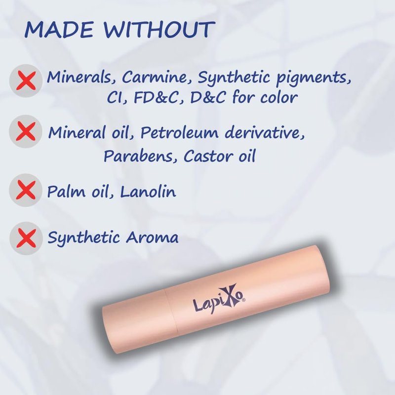 LAPIXO 100% Plant-based Color Lip Tint, Unique Formula, Natural + Moisturizing | 2-in-1 | Non-Toxic, All Food Ingredients, Antioxidant-rich, Natural Matte Sheer, Buildable, 4.4g/0.15oz (Berry color)