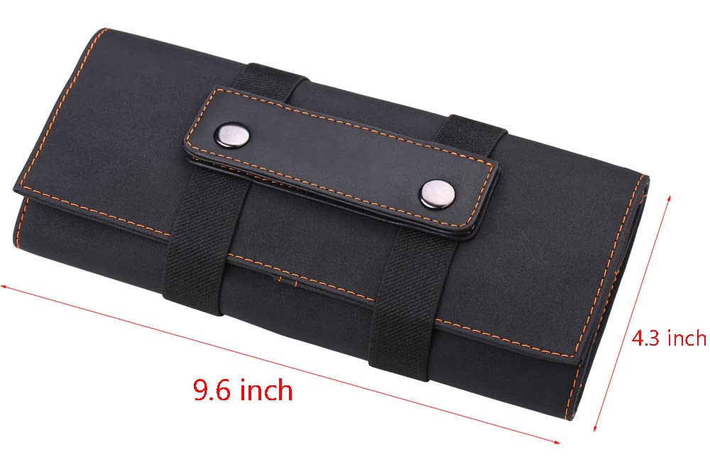 PERFEHAIR Hair Stylist Scissor Holder Pouch Cases for Hairdressers, Salon Tools Holster Bag, Soft Fabric Roll-Up Organiser