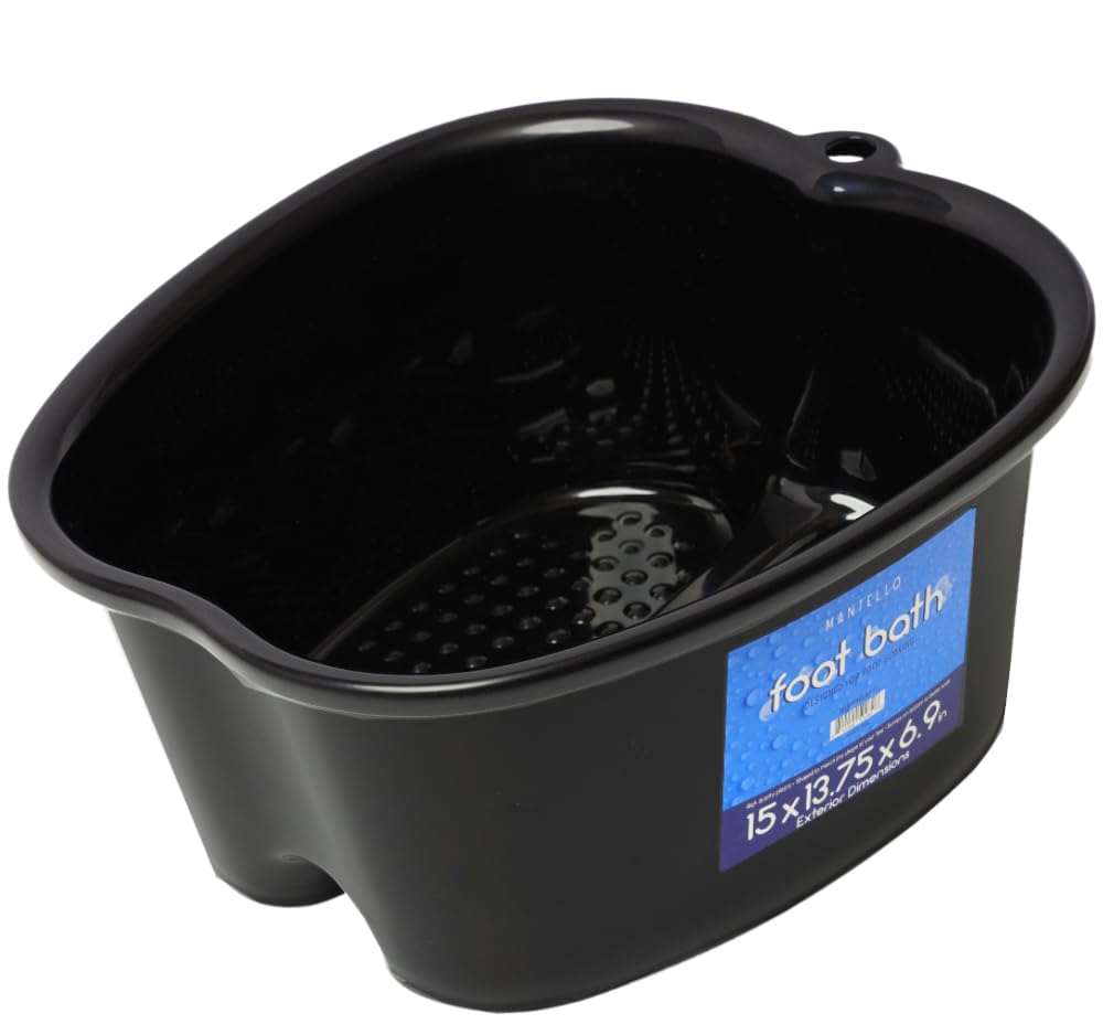 Mantello Extra Large Foot Soaking Tub - Home Foot Basin for Relaxing Soaks (Hot Pink)