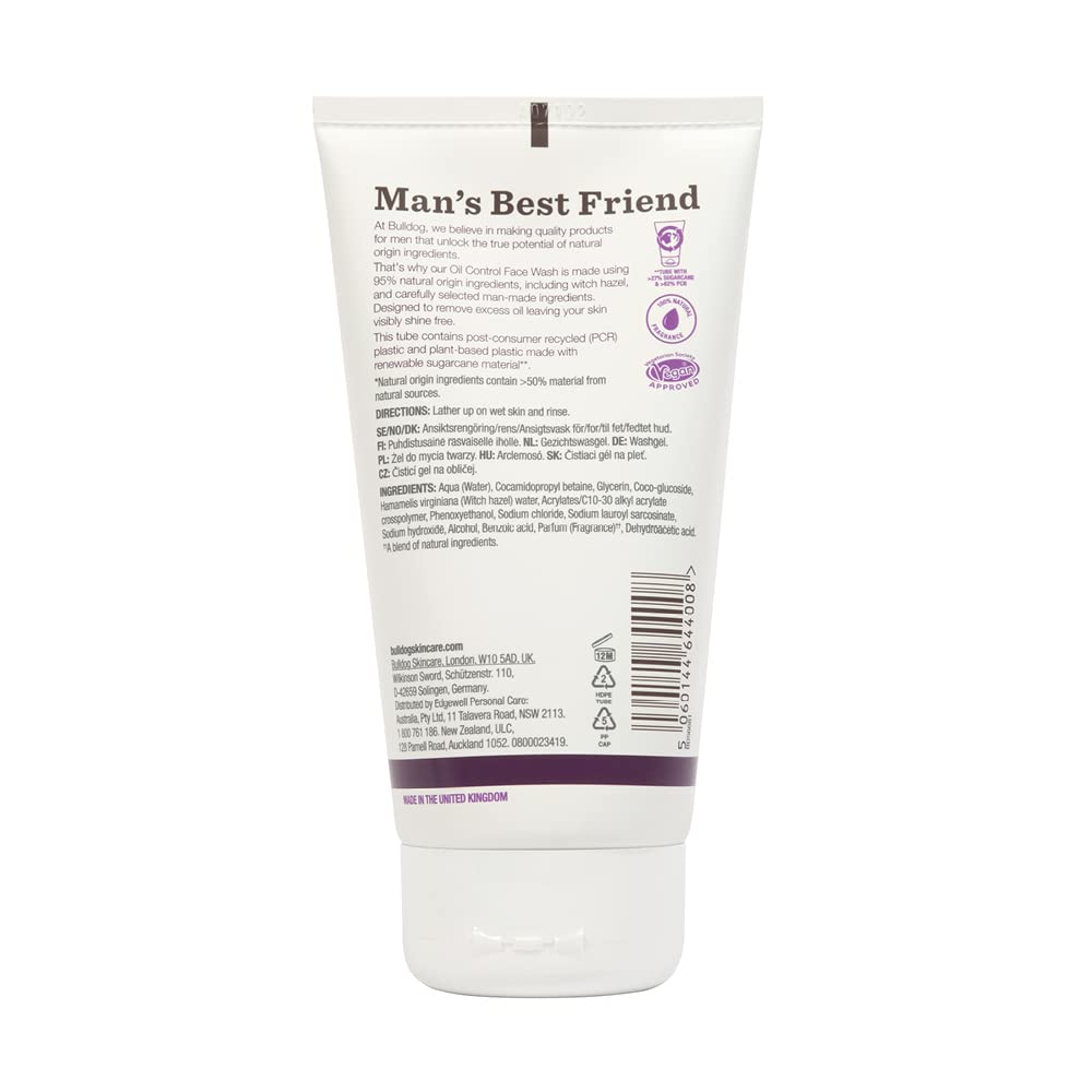 Bulldog Oil Control Face Wash, 150 ml