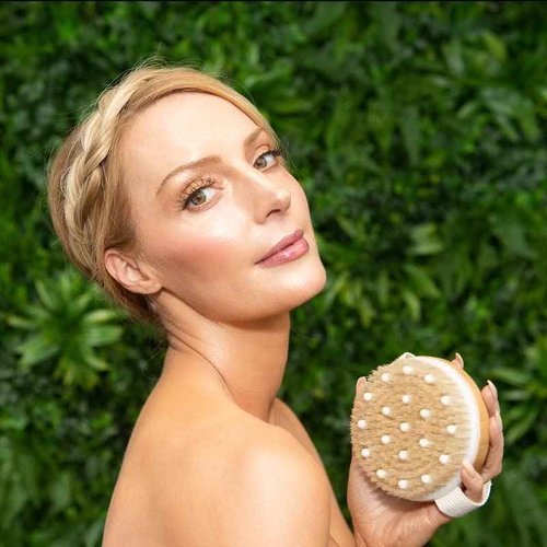 CSM Dry Brushing Body Brush Set - Natural Bristle Dry Brush for Body & Face Exfoliation, Lymphatic Drainage and Circulation Boost