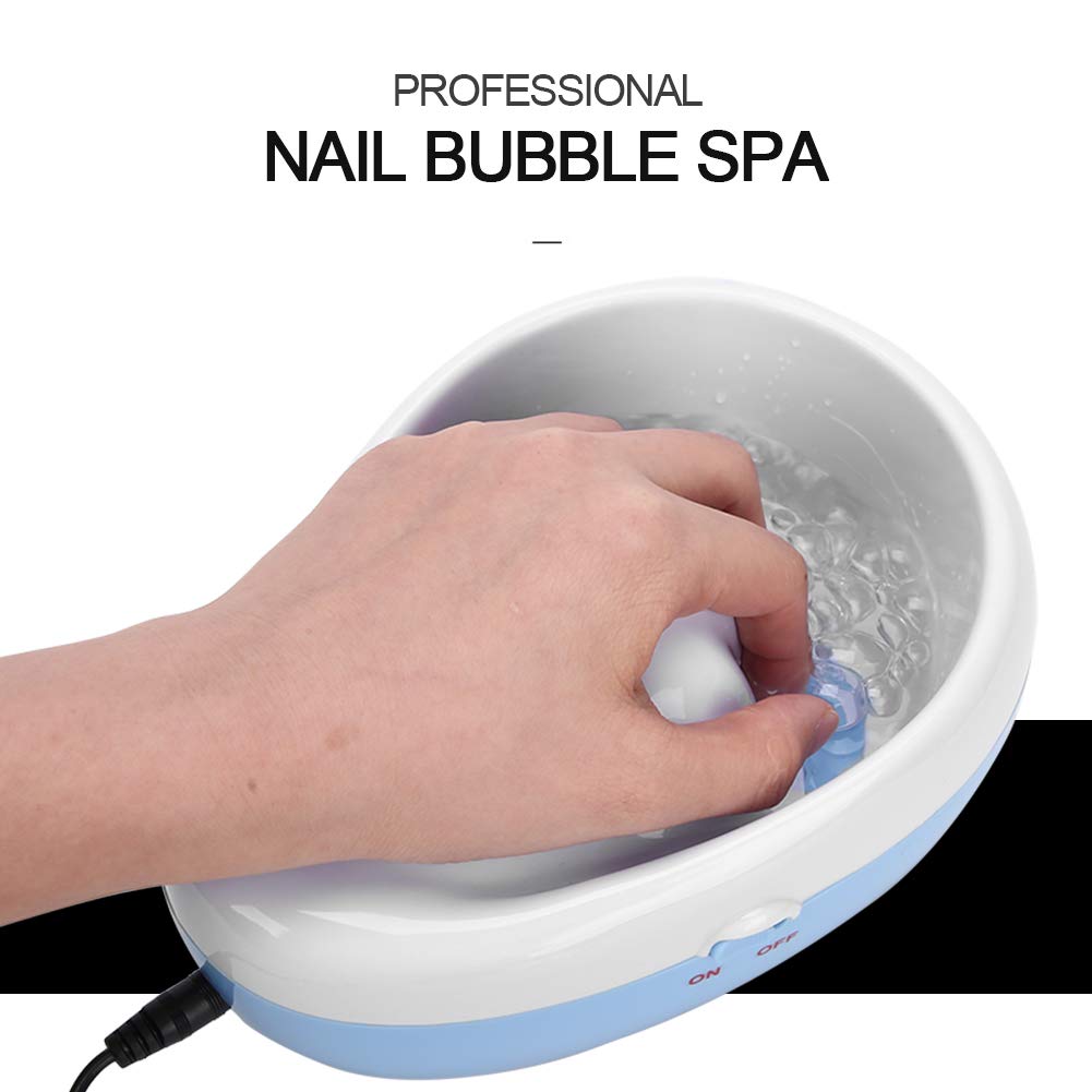 Electric Nail Bubble Bowl - Soaking & Polish Remover for DIY Manicure | Spa Tool for Easy Nail Art