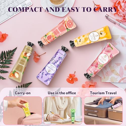 120 Pack Hand Cream Gift Set, Travel Size Lotion, Mini Hand Creams, Teacher Appreciation Gifts, Hand Cream for Dry Cracked Hands, Bulk Christmas Gifts for Coworkers Adults Women Nurse