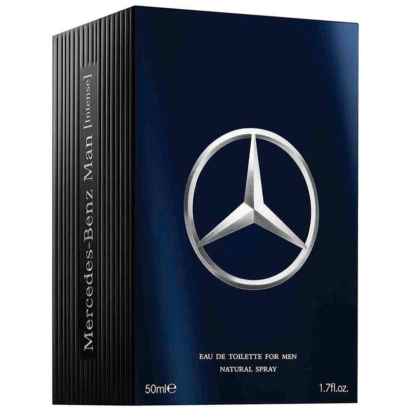 Mercedes Benz Man Intense - Woody Spicy Cologne for Men - Mens Cologne with Oakmoss, Geranium, Amber - Long-Lasting Men's Fragrance - 3.4 oz EDT Spray