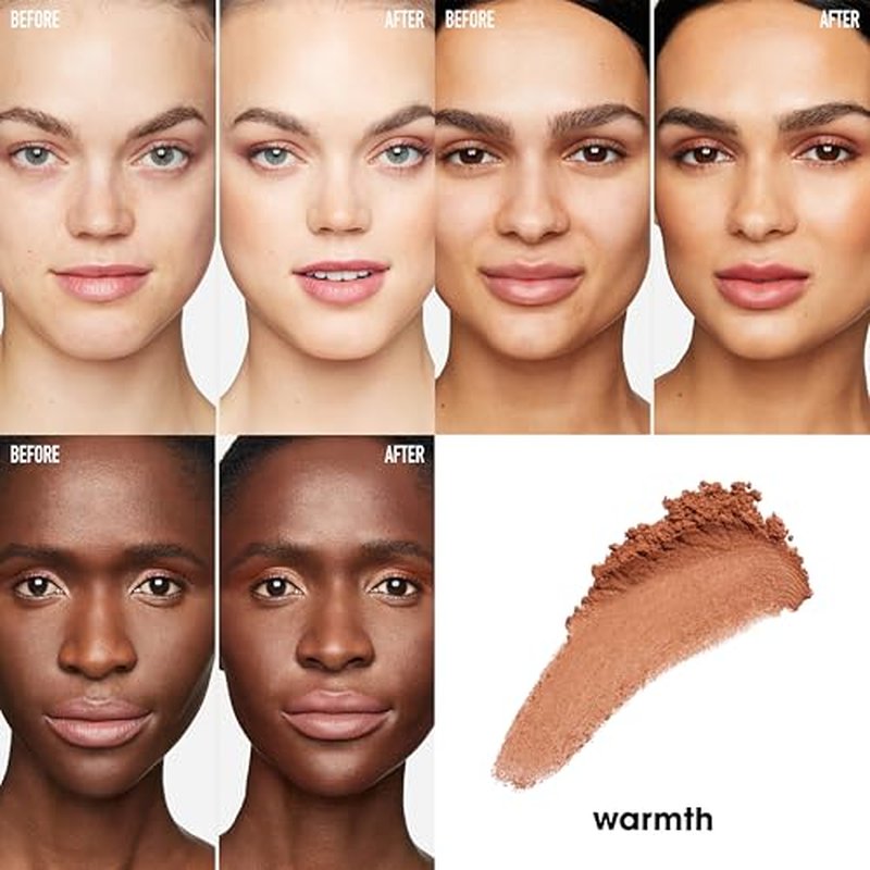 bareMinerals All-Over Face Bronzer, Talc-Free Loose Powder, Blendable for a Natural-Looking Glow, Cruelty-Free, Vegan