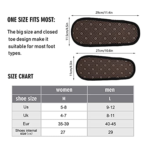 Slippers Soft Non-Slip Indoor House Slippers Home Shoes For Bedroom Hotel Travel Spa