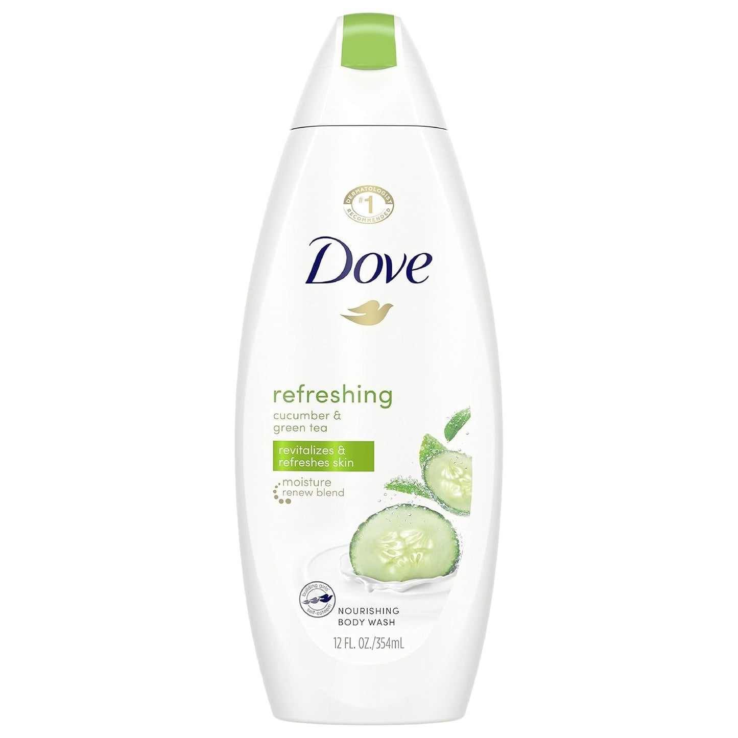 Dove Body Wash 11 Ounce Go Fresh Cucumber & Green Tea, 11 Fl Oz (Pack of 2)