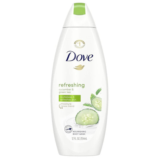 Dove Body Wash 11 Ounce Go Fresh Cucumber & Green Tea, 11 Fl Oz (Pack of 2)