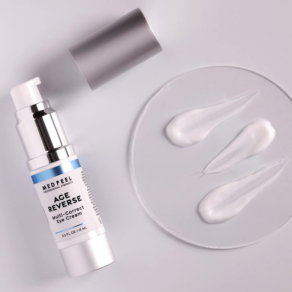 MedPeel Age-Reverse Multi-Correction Eye Cream, Plump, Moisturize and Hydrate Delicate Eye Skin, 0.5 fl oz