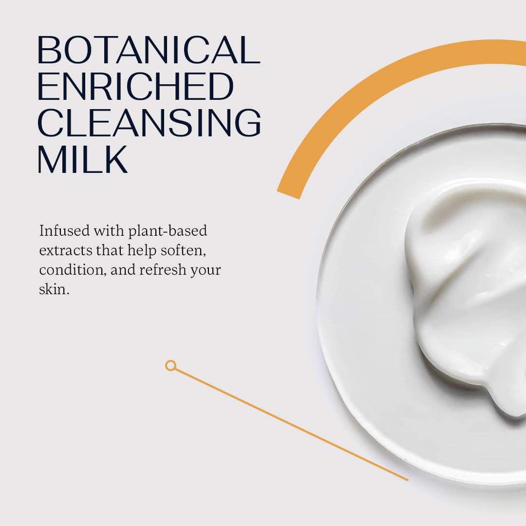Gentle Cleansing Milk - Hydrating Facial Cleanser with Retinol & Glycolic Acid | 300 ml for Dry Skin
