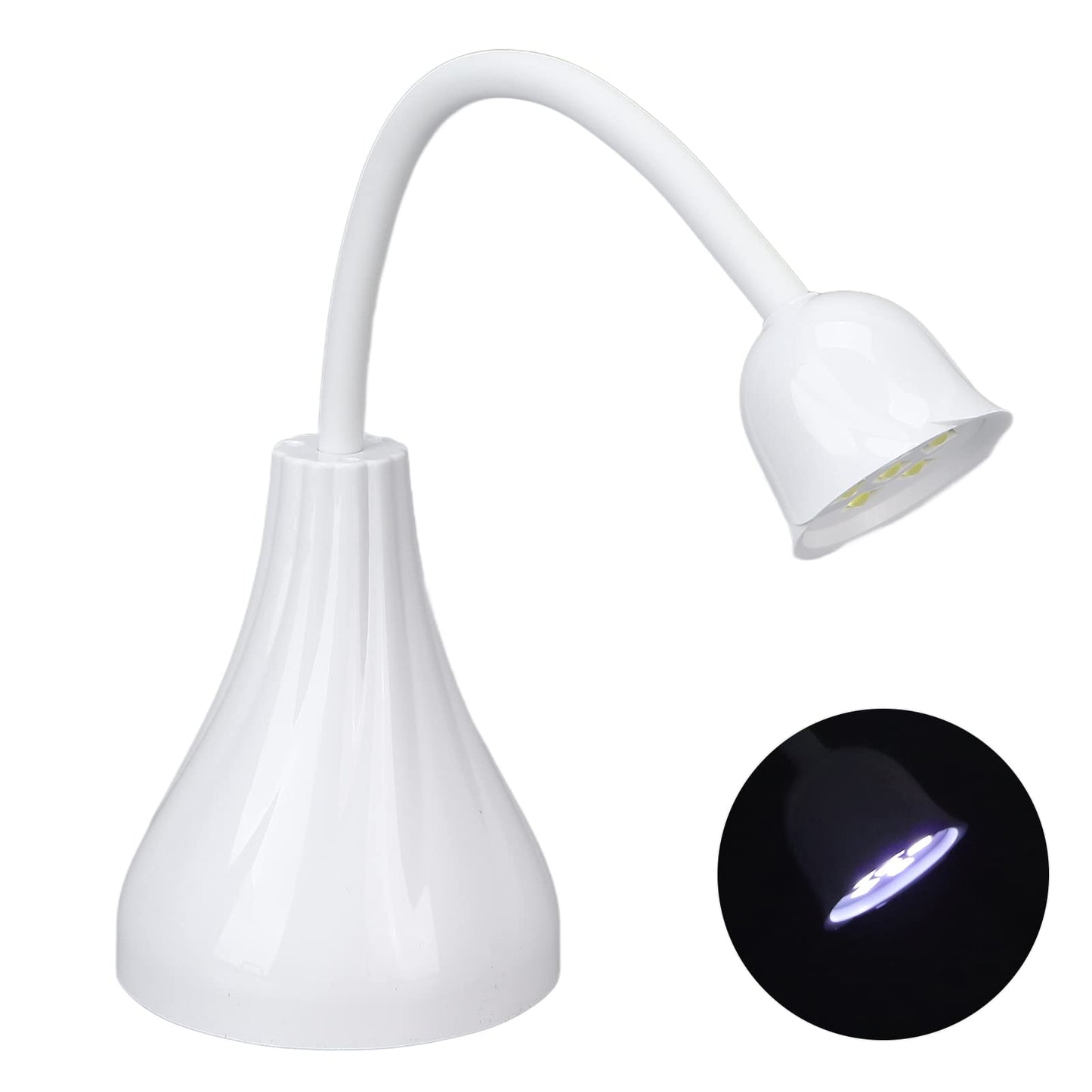 18W LED Nail Art Lamp, Fast Drying Rotatable Gel Polish Dryer, USB Charging Sun Light Nail Lamp Rose Shape Nail Art Tool