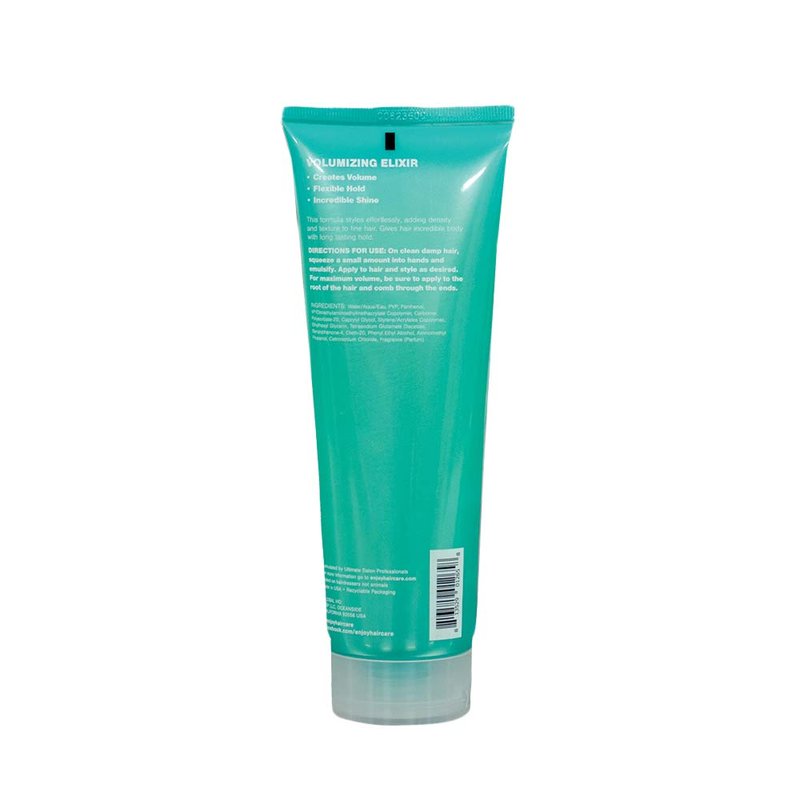 Enjoy Volumizing Elixir, Lightweight Root Lifting Styler for Fine Hair, Adds Body, Density & Long‑Lasting Hold, Water‑Based Texturizer, Humidity Resistant, 8.5 Oz