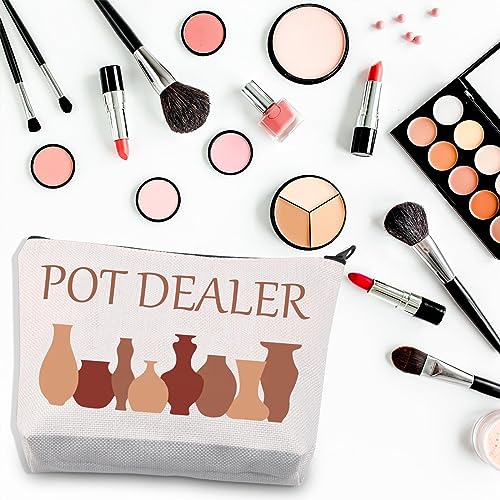 BDPWSS Pottery Artist Gift Pot Dealer Makeup Bag Ceramic Artist Gift Pottery Lover Gift Pottery Student Graduation Zipper Bag (Pot Dealer)