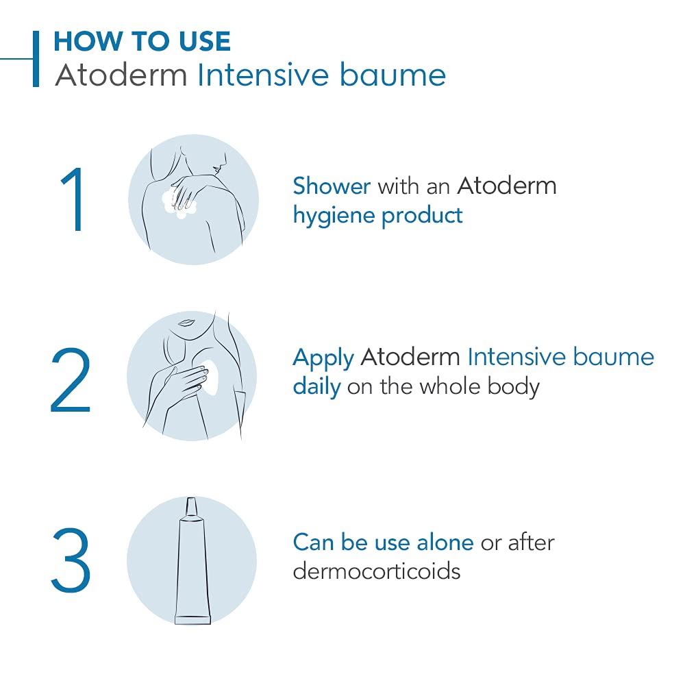 Bioderma Atoderm Intensive Balm Duo Pack Ultra-Nourishing Body Cream for Very Dry Skin, 2x16.9 Fl Oz