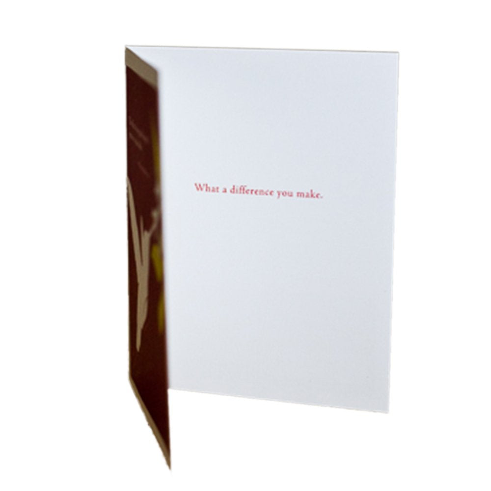 Positively Green Appreciation Card - "The smallest act of kindness is worth more than the grandest intention."