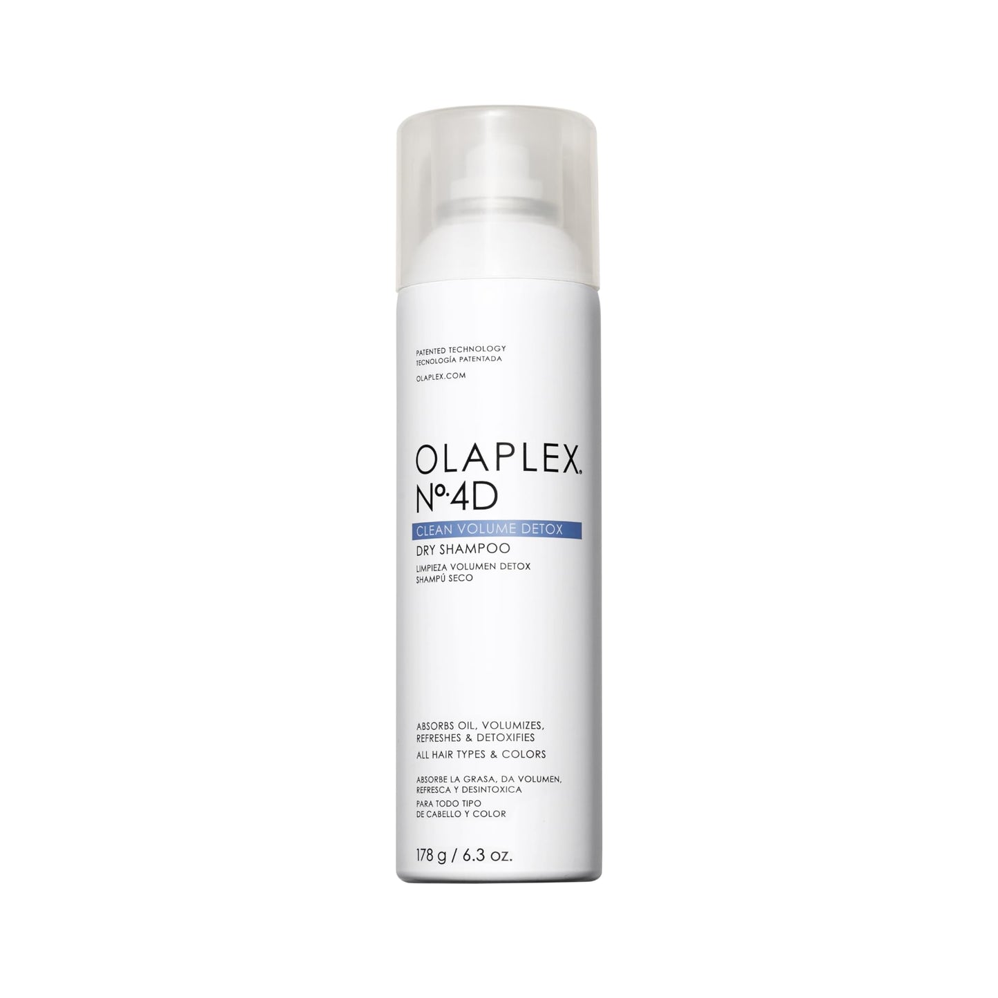 Olaplex Nº.4D Clean Weightless Volume Healthy Scalp Dry Shampoo: Absorbs Oils & Neutralizes Odor | No Powdery Residue | For Coily, Curly, Straight, and Wavy, 178 g / 6.3 Oz.