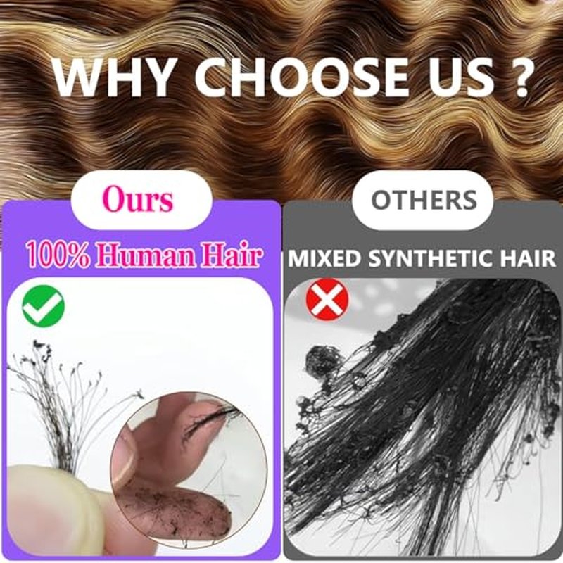 Honey Blonde Ombre Lace Front Wig Human Hair Body Wave 200% Density Highlight 13x4 Lace Front Wigs Human Hair Pre Plucked P4/27 HD Lace Frontal Wig Human Hair for Women (24 inch)