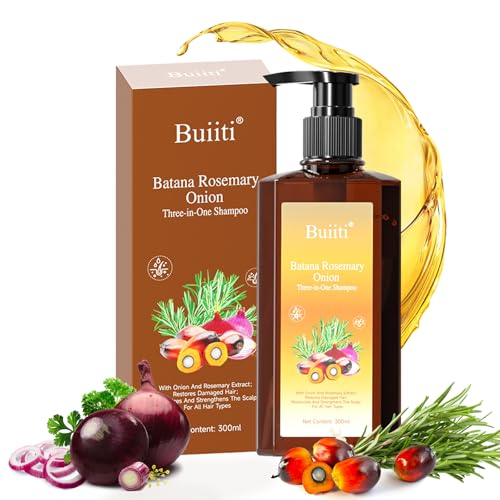 Batana Oil Shampoo for Hair Growth ? Infused with Rosemary & Onion, Anti Hair Loss & Thickening Treatment for Women & Men, Promotes Regrowth, Sulfate Free Natural Formula, 10.14 fl oz