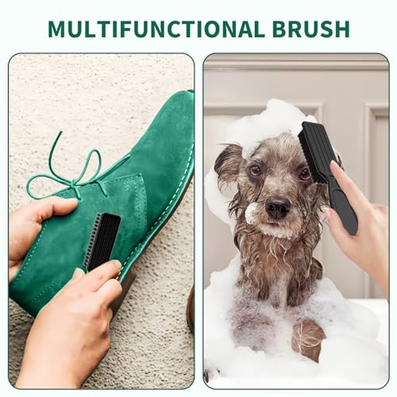 6 Pcs Barber Clipper Brush Blade Trimmer Cleaning Brush Set Duster Manicure Nylon Brush Hair Styling Tool (Black)