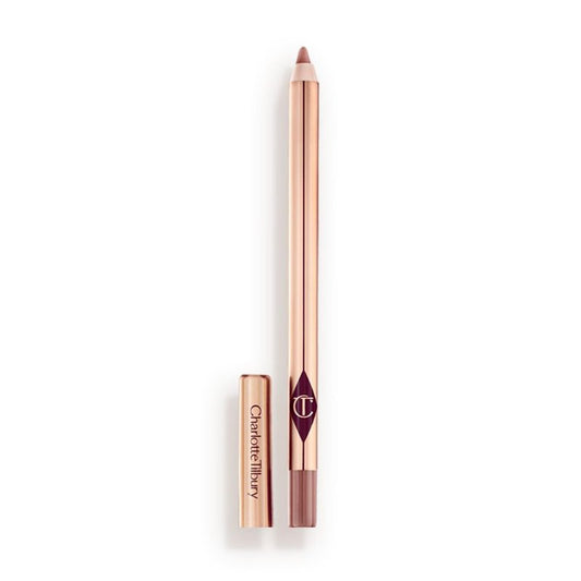 Charlotte Tilbury Lip Cheat Lip Liner Pencil - Creamy Fuller-Looking Lip Pencil with Jojoba Oil & Hyaluronic Acid - Waterproof, Smudge-Proof & Transfer-Proof - 6H Wear - Iconic Nude