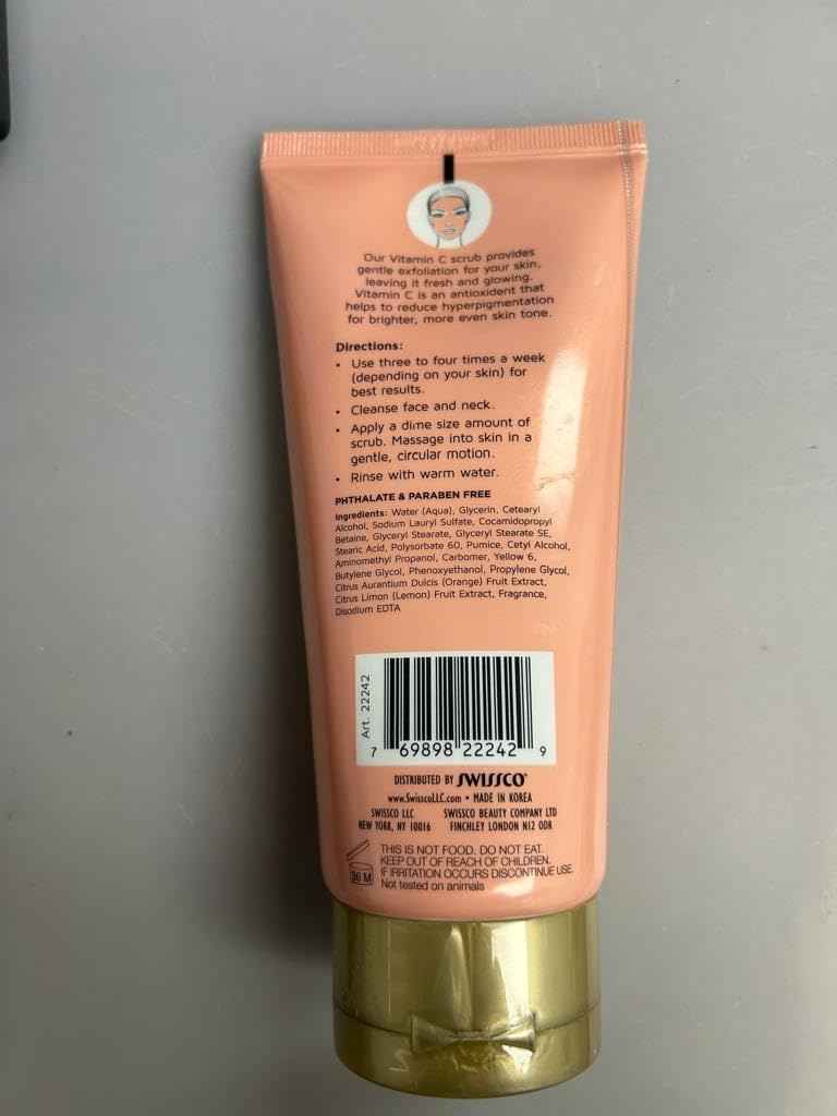 Brightening Vitamin C, Exfoliating Face Scrub, Purify, Detox, Brighten, Renew