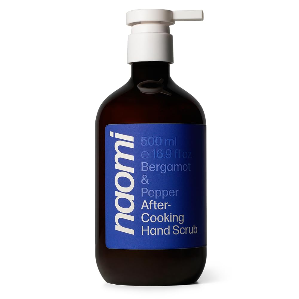 After-Cooking Hand Scrub - Odor Neutralizing Exfoliating Soap | Gentle Jojoba & Pumice Formula for Garlic & Seafood Smells | 8 oz