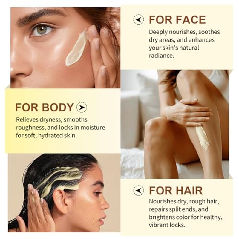 Shea Butter Raw Organic, Pure Shea Butter Unrefined for Skin and Hair Moisturizing - 100% Natural Vitamin A, E & F £¨120g£©