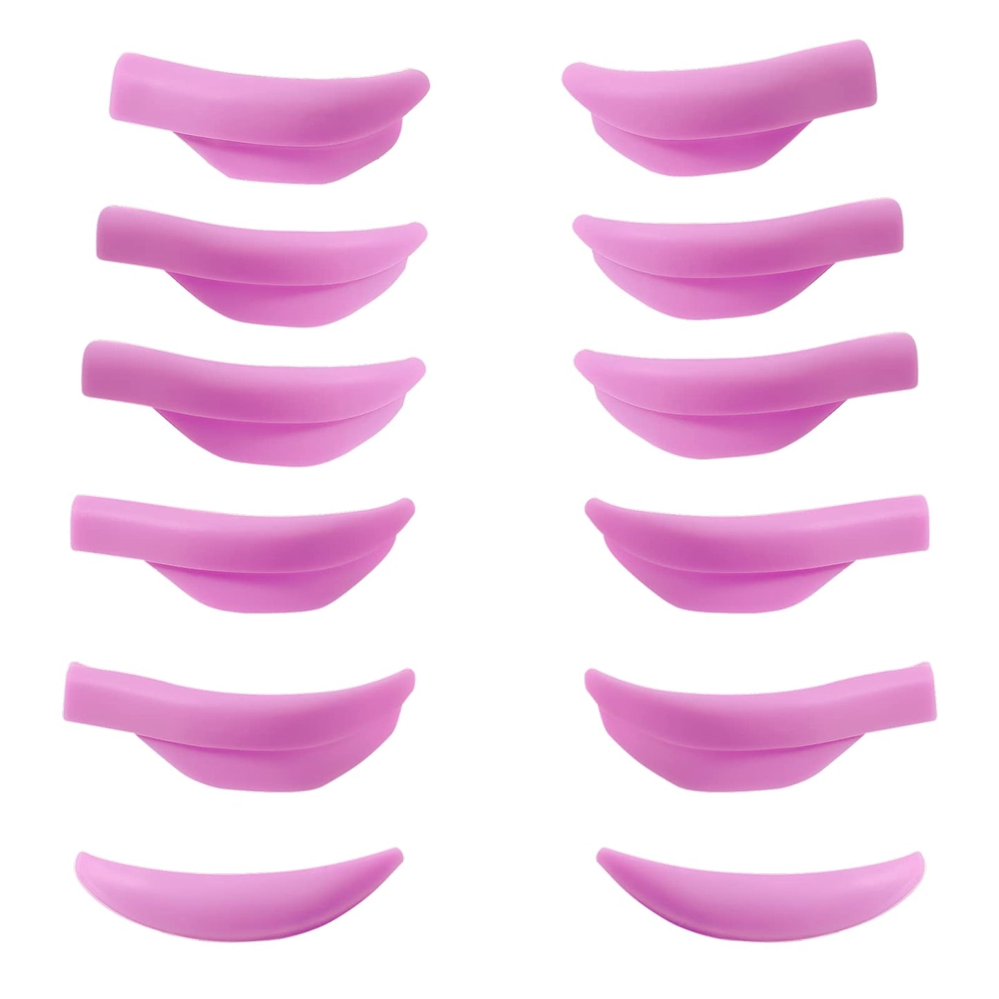 Lash lift Pad, Eyelash Perming Rod, Soft Lash Lamination Curler Shield Mega L Curl, 6 Size Lash Lifting Pads Fit All Eyes and Lashes, Lamination Roller Give Eyelashes Super Curl Never Pops Off Eyes -100 Applications Perming Guards Rods Roller (Mega L Pads