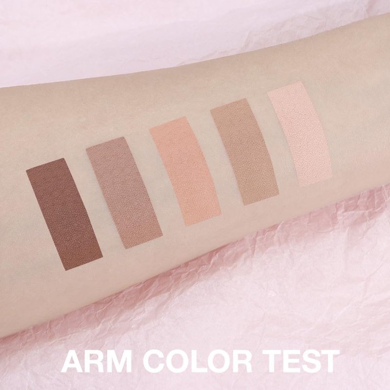 evpct 10 Colors Matte Nude Eye Shadow Palette Makeup for Older Women, Nude Brown Pink Cocoa Taupe Mauve Neutral Matte Cream Smokey Mini Eyeshadow Palette for Blue Green Eyes, Contour Makeup Palettes 4