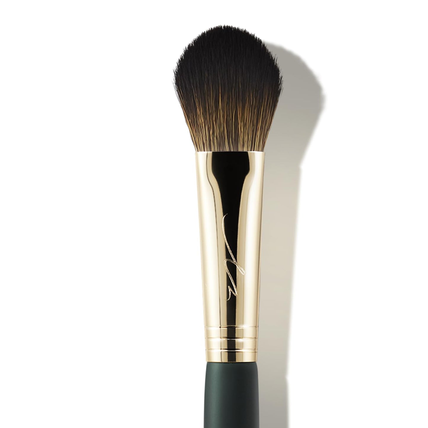 SOO ADOR okhee Point Cheek Brush BOL02 - Professional Point Blush Brush by K-Pop Makeup Artist Seo Ok - Dense Bristles for Bold Color Application & Blending in Small Areas - Premium K-Beauty