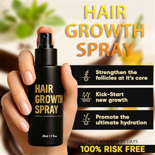 Hair Growth, Hair Growth Spray, motes Thicker, Fuller Hair For Women & Men, Natural Ingredients Hair Thickening Sprays For All Hair Types£¨2PCS£©