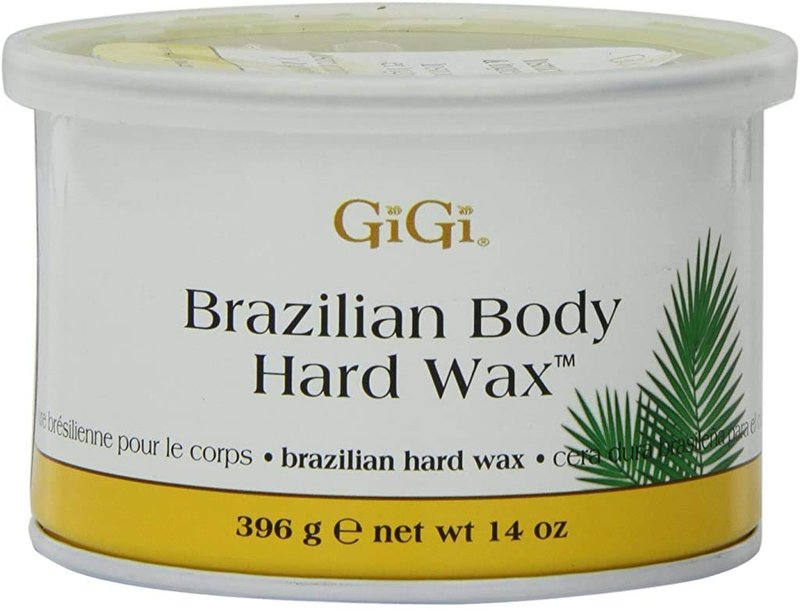 GiGi Brazilian Body Hard Wax - No Strip Hair Removal Wax for Sensitive Areas | 14 oz, Pack of 2