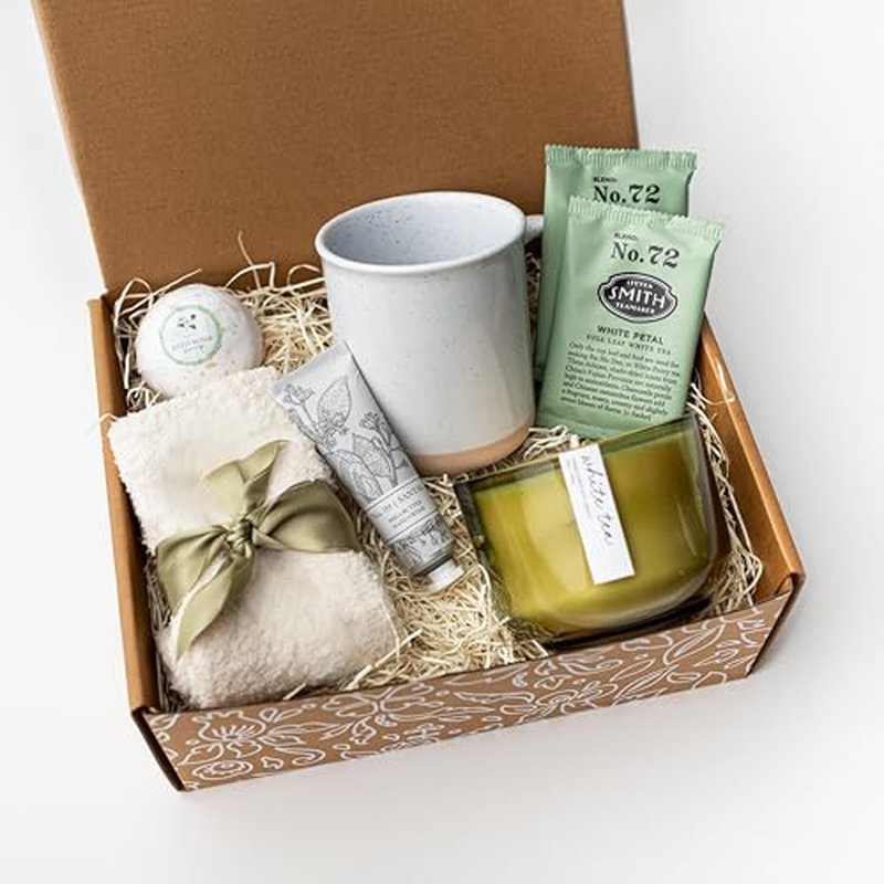 Get Well Gift Box for Women | Perfect for Sympathy Gifts, Tea Get Well Care Package, Birthday, or Holiday | Spa Basket