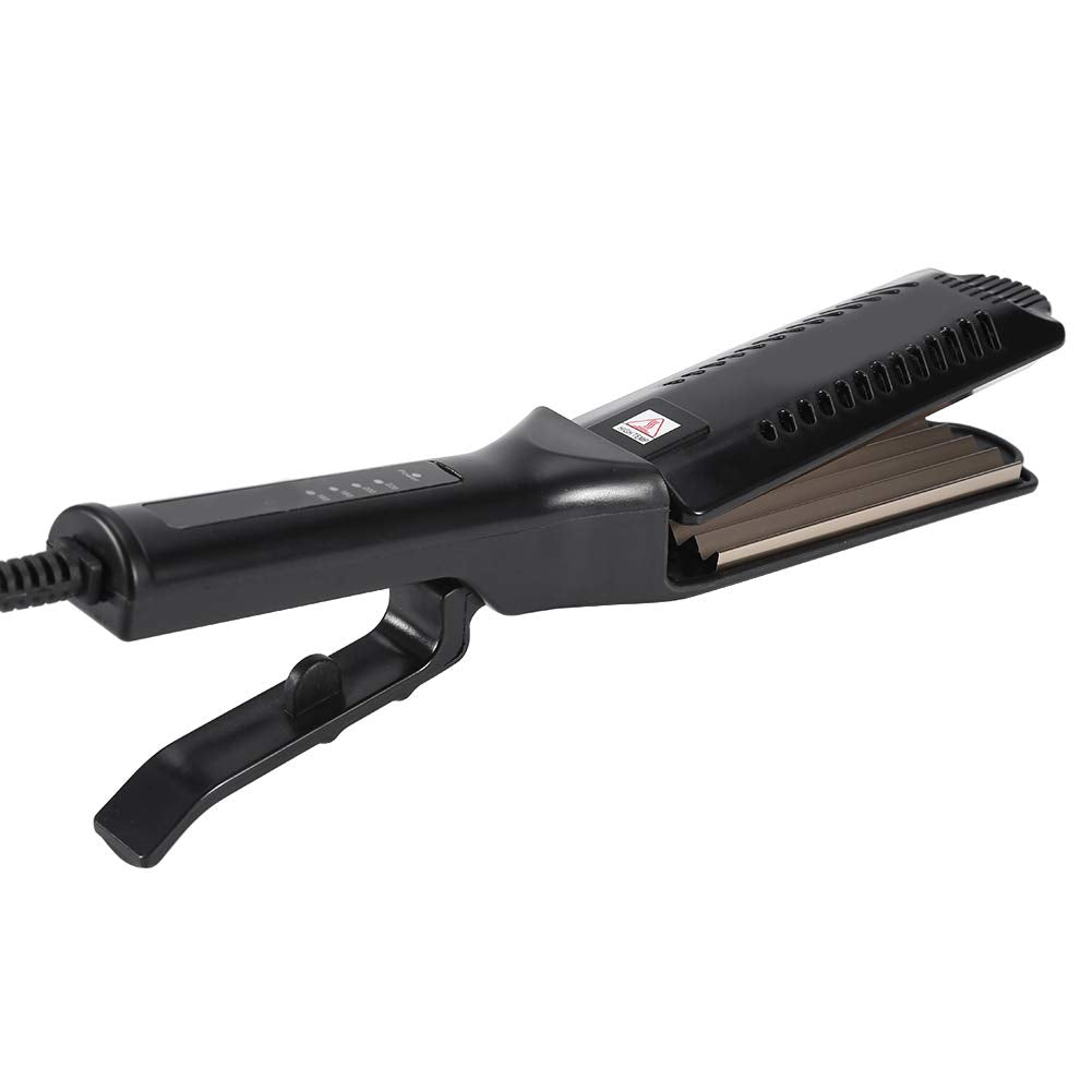 ZJchao Hair Crimper for Women, Ceramic Tourmaline Hair Crimper, 6 Teeth Corrugated, Adjustable Temperature, Clip Volumizing Crimper, Hair Styling Tool